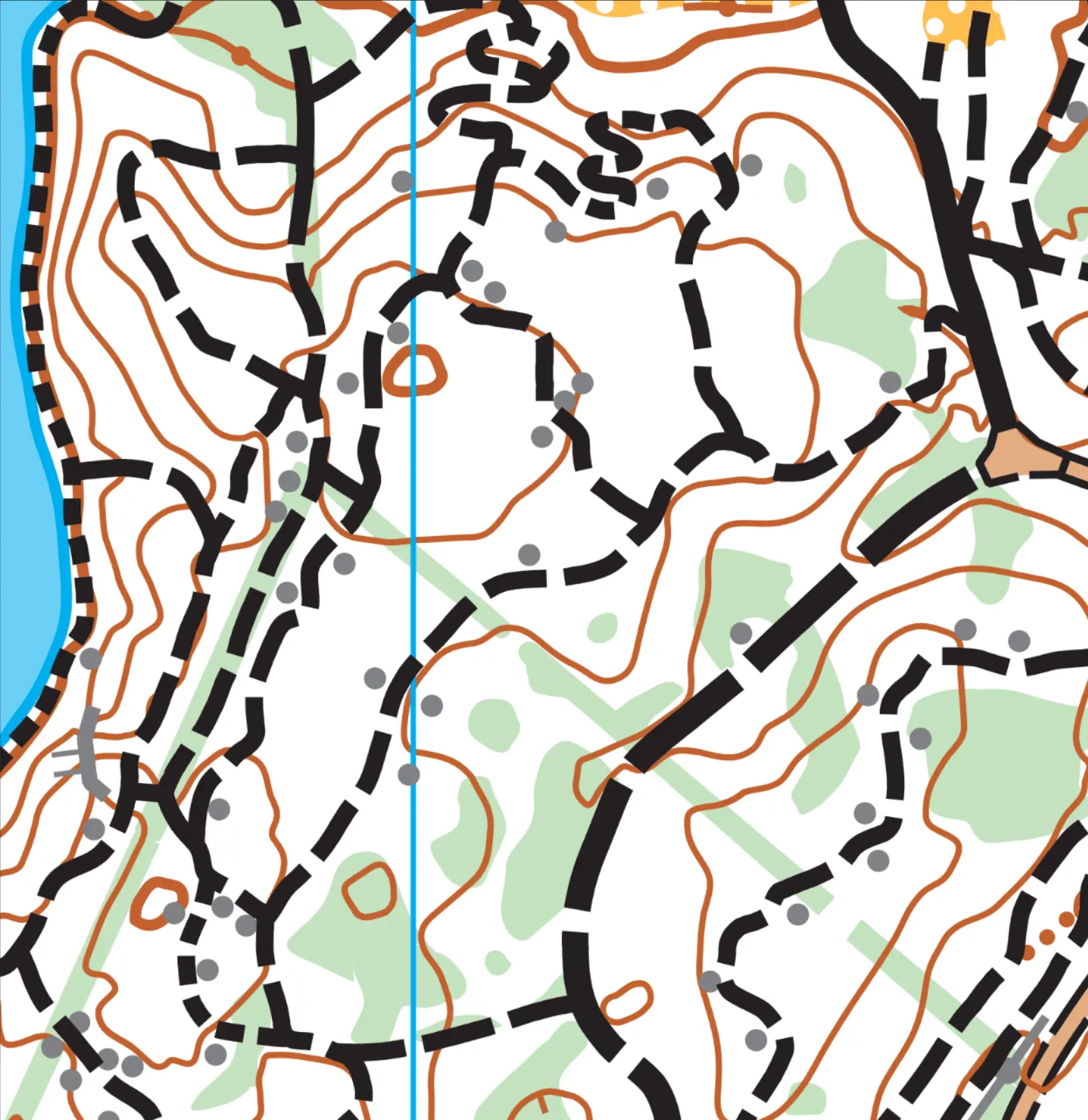 Kartklipp från Hovdala långdistan 12 april.
